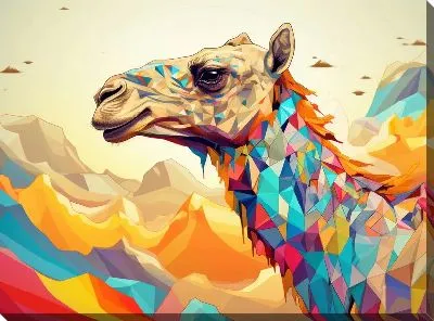 Картина маслом Верблюд №30