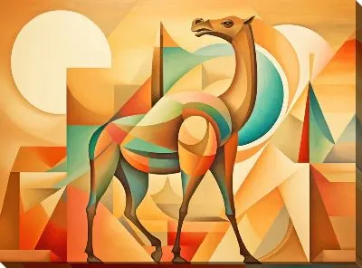 Картина маслом Верблюд №34