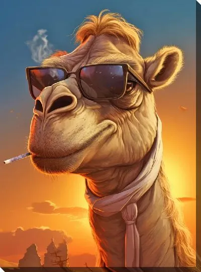 Постер Верблюд в солнечных очках