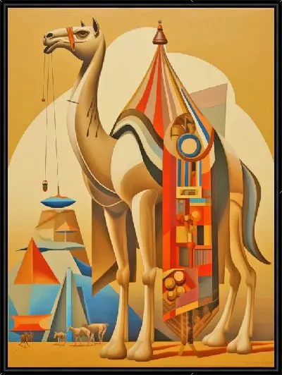 Картина Верблюд и цирк