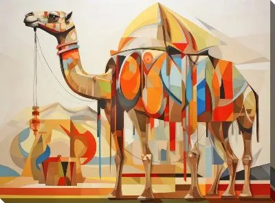 Картина маслом Верблюд №38