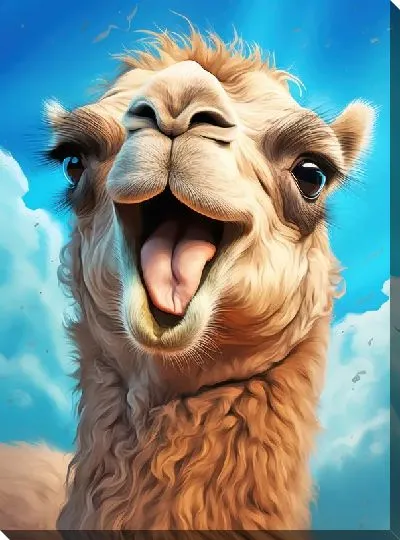 Картина маслом Верблюд №39