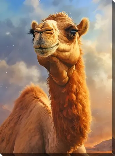 Картина маслом Верблюд №40
