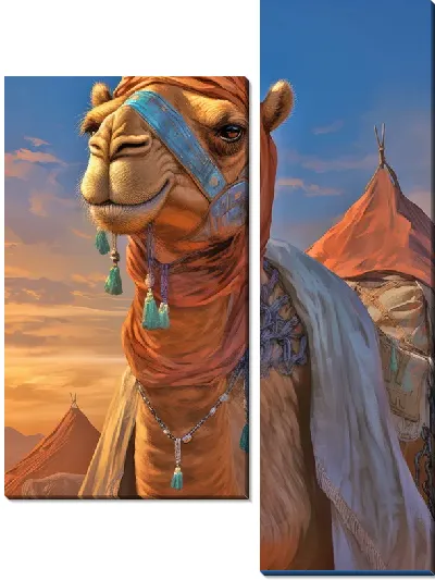 Модульная картина Верблюд №41