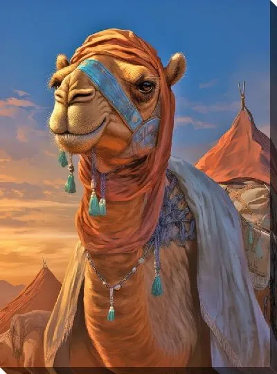 Картина маслом Верблюд №41