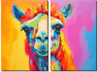 Модульная картина Верблюд №48