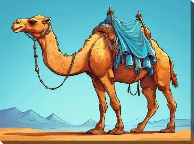 Картина маслом Верблюд №54