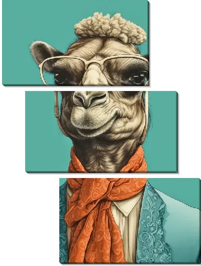 Модульная картина Верблюд №55