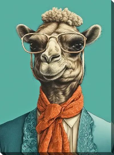 Картина маслом Верблюд №55