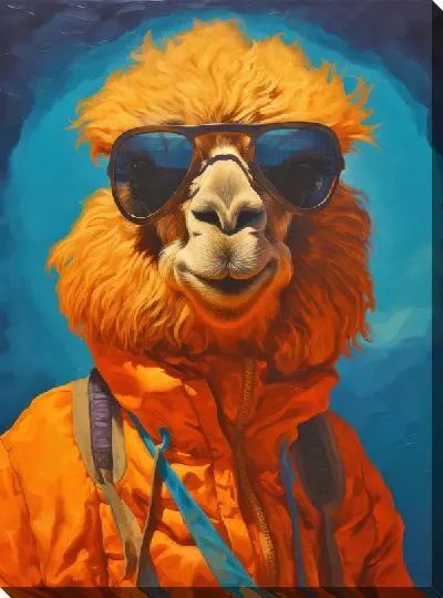 Картина маслом Верблюд №56