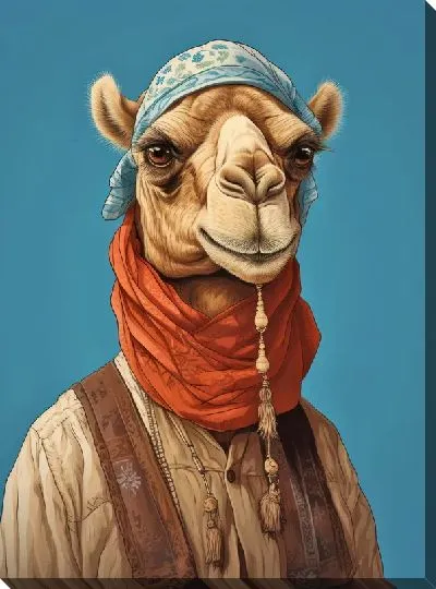 Картина маслом Верблюд №57