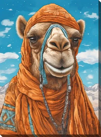 Картина маслом Верблюд №60