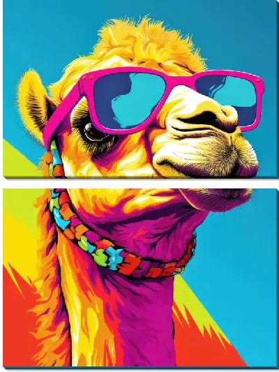 Модульная картина Верблюд №66