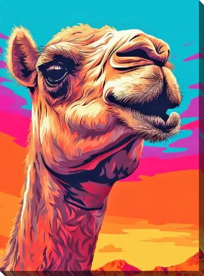 Картина маслом Верблюд №67