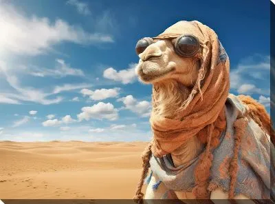 Картина маслом Верблюд №68