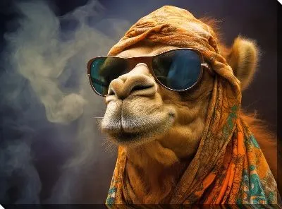 Картина маслом Верблюд №69