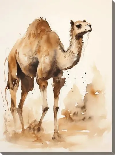 Картина маслом Верблюд №70