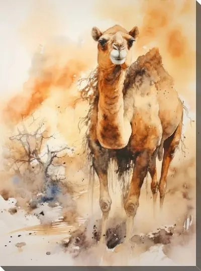 Картина маслом Верблюд №74
