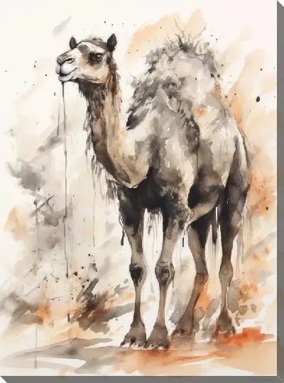 Картина маслом Верблюд №75