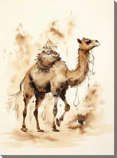 Картина маслом Верблюд №77
