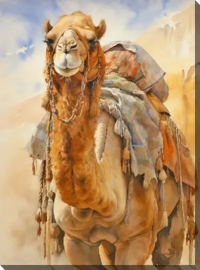Картина маслом Верблюд №82