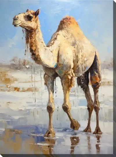 Картина маслом Верблюд №84