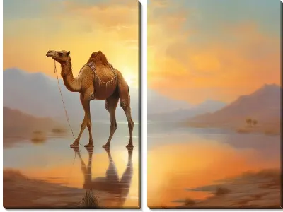 Модульная картина Верблюд №85