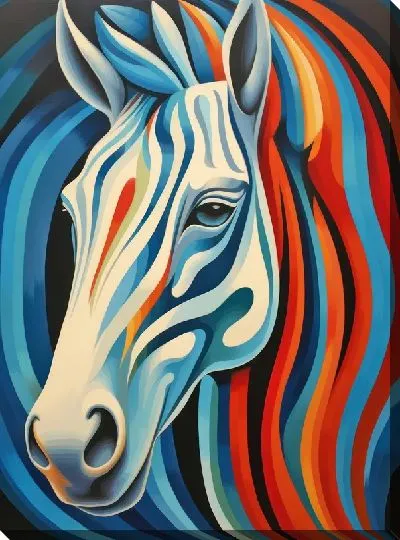 Картина маслом Зебра №17