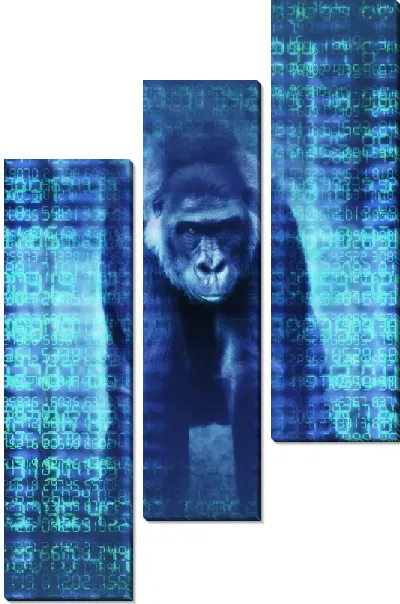 Модульная картина Горилла