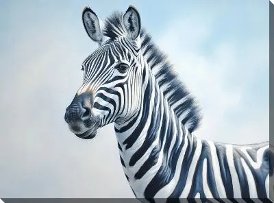 Картина маслом Зебра в стиле арт №67