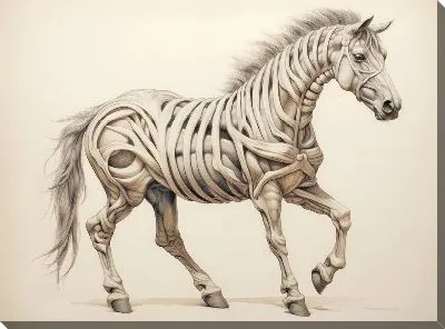 Картина маслом Зебра в стиле арт №88