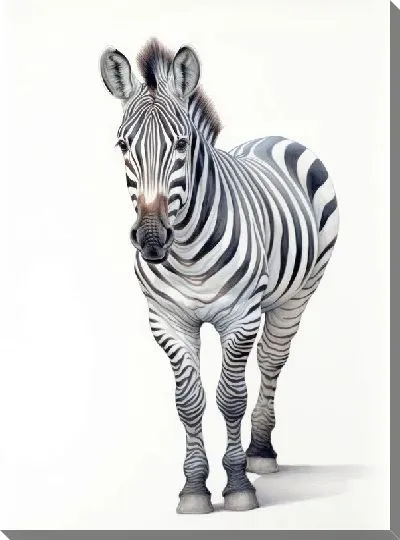 Картина маслом Зебра в стиле арт №108