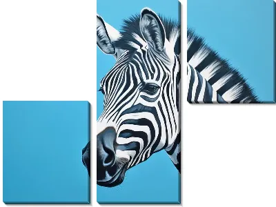 Модульная картина Зебра №30