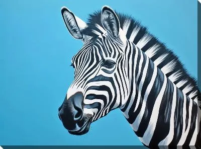 Картина маслом Зебра №30