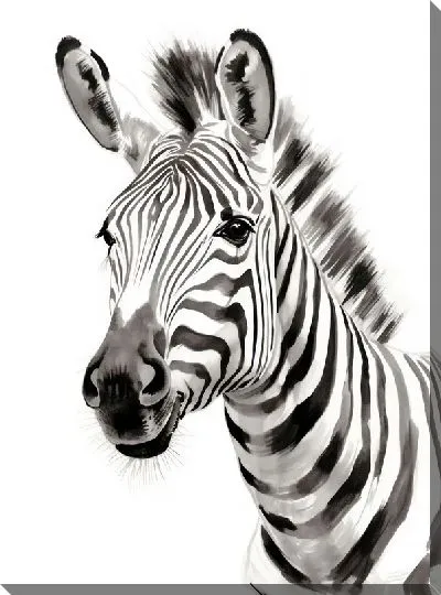Картина маслом Зебра №33