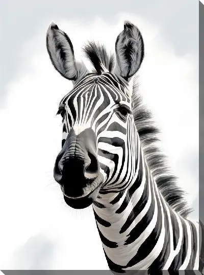 Картина маслом Зебра №36