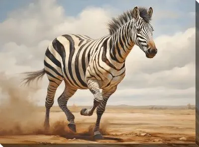 Картина маслом Зебра №41