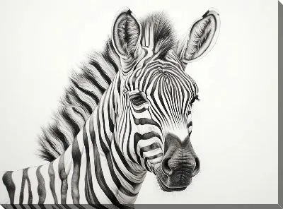 Картина маслом Зебра №50