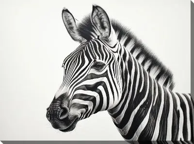 Картина маслом Зебра №51