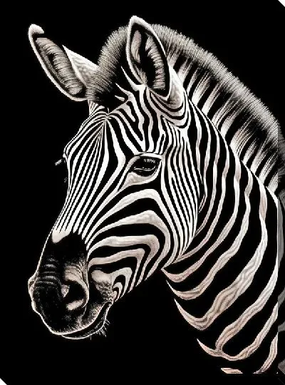 Картина маслом Зебра №52