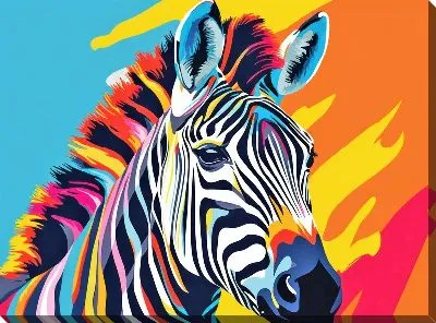 Картина маслом Зебра №59