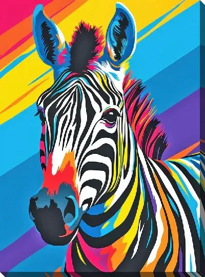 Картина маслом Зебра №61
