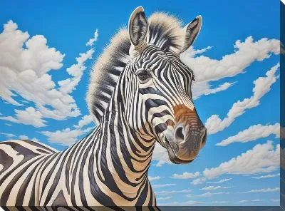 Картина маслом Зебра №65