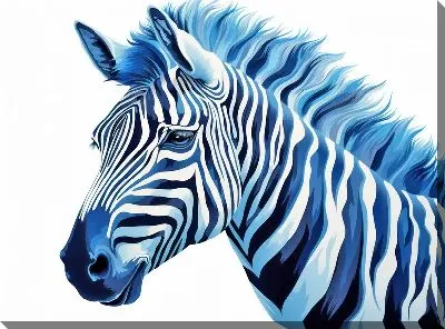 Картина маслом Зебра №66
