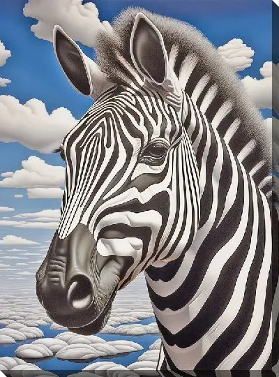 Картина маслом Зебра №67