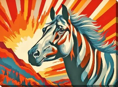 Картина маслом Зебра №68