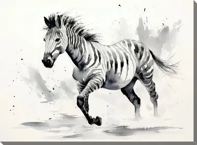 Картина маслом Зебра №70