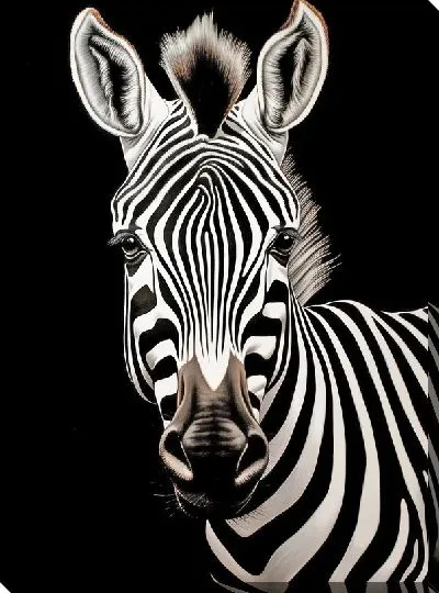 Картина маслом Зебра №71