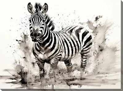 Картина маслом Зебра №72