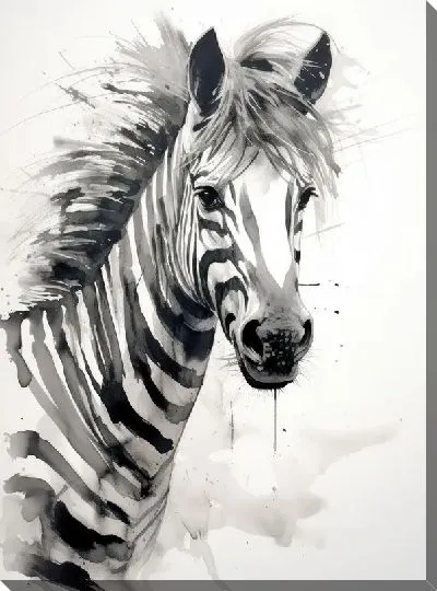 Картина маслом Зебра №74